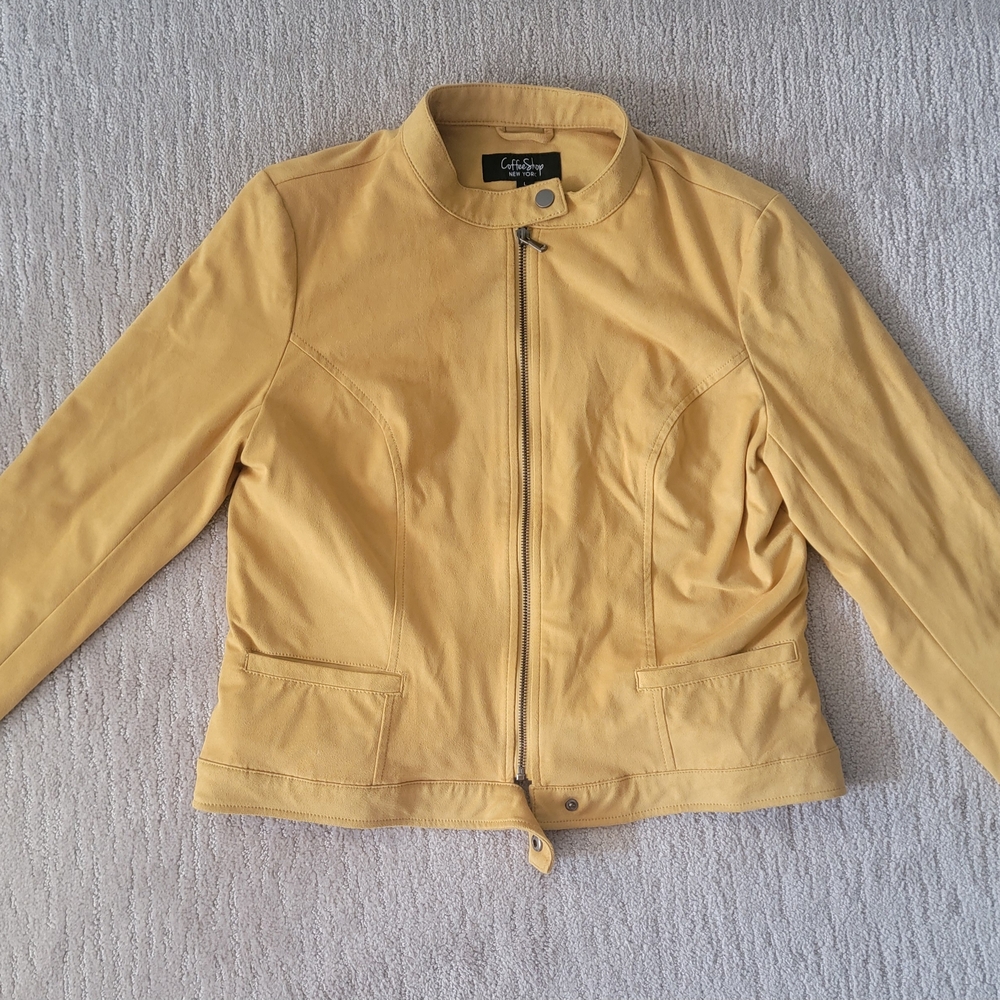 CoffeeShop Mustard Bomber Jacket